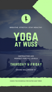 flyer re yoga in Yoga Studio in Hotel fitness Center